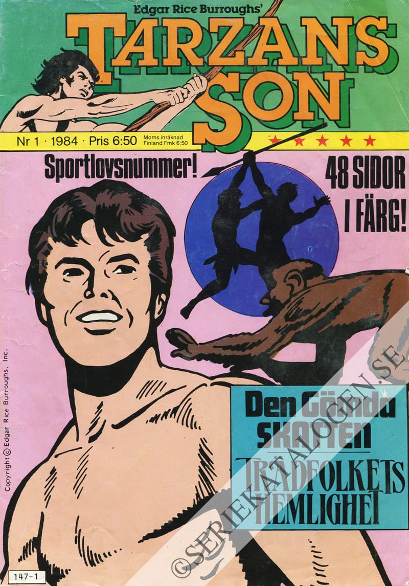 Framsida på Tarzans son #1 (1984)