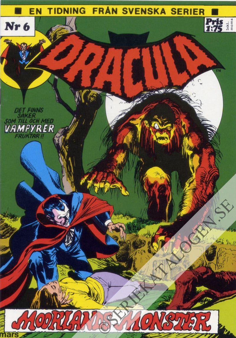Framsida på Dracula #6 (1973)