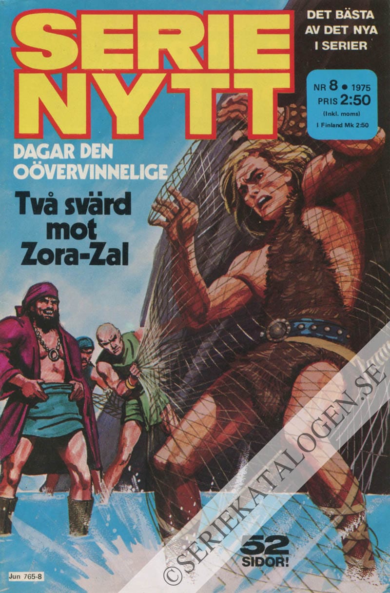 Framsida på Serie-Nytt #8 (1975)