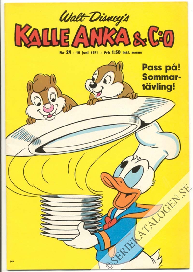Framsida på Kalle Anka & C:o #24 (1971)