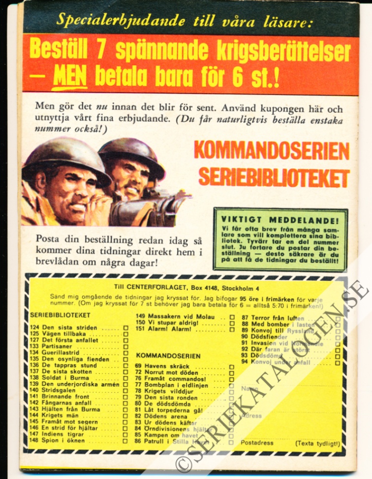 Baksida på Den sista paraden (1966)