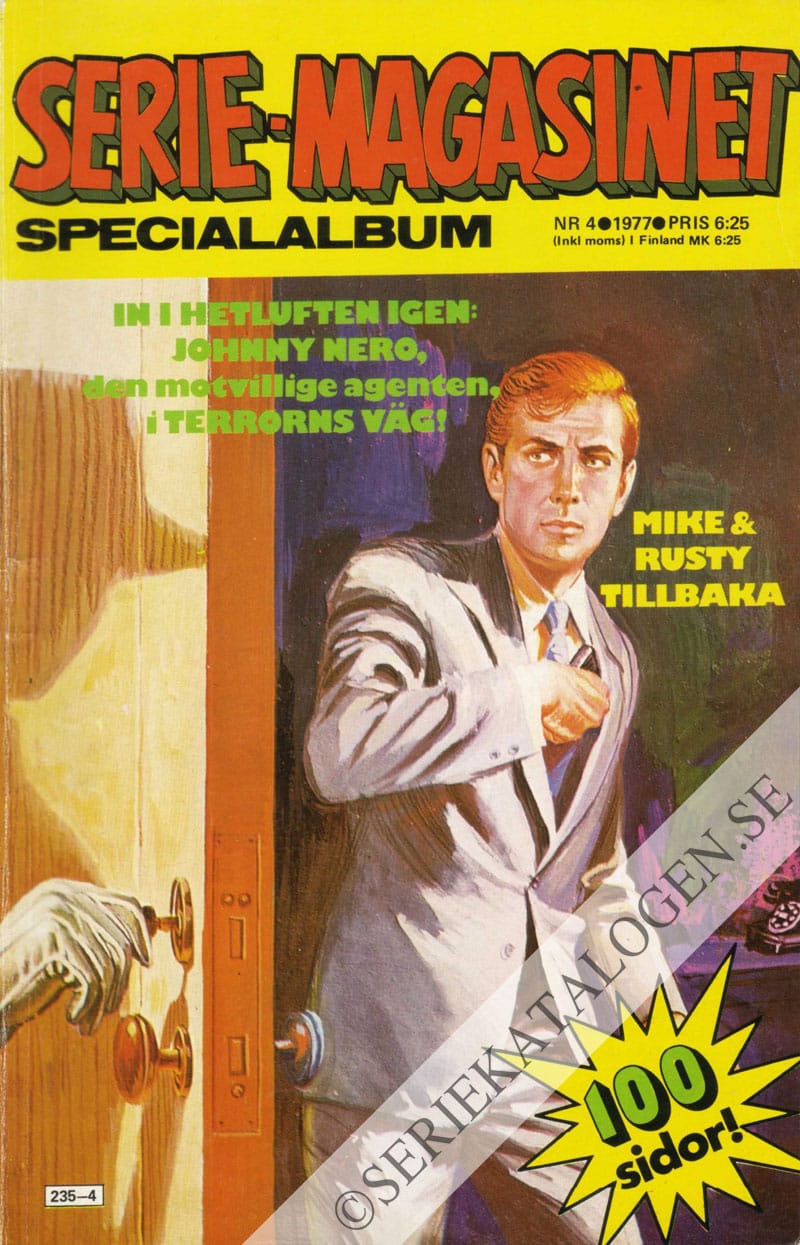 Framsida på Seriemagasinet specialalbum #4 (1977)