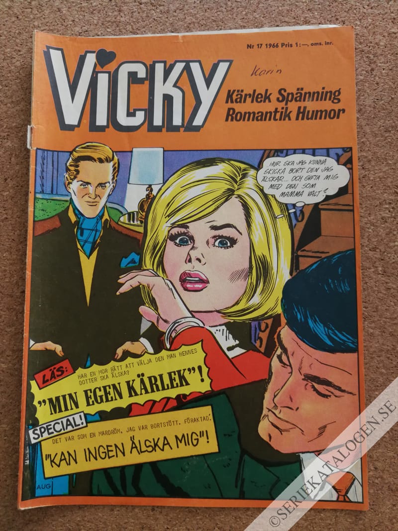 Framsida på Vicky #17 (1966)