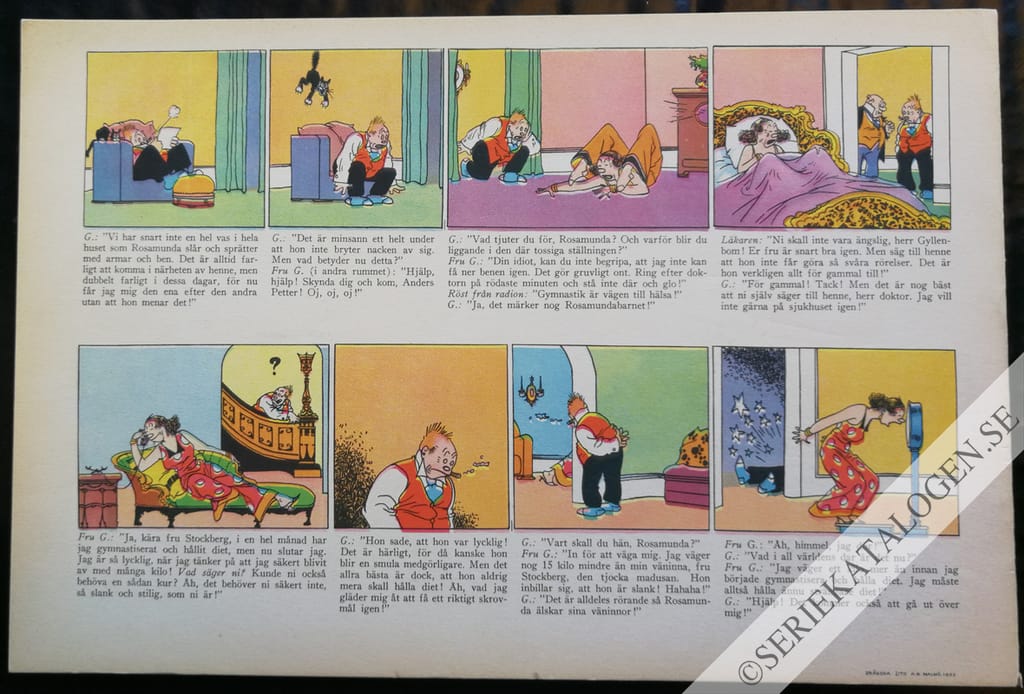 Baksida på Gyllenboms och Rosamundas nya genomroliga upplevelser (1933)