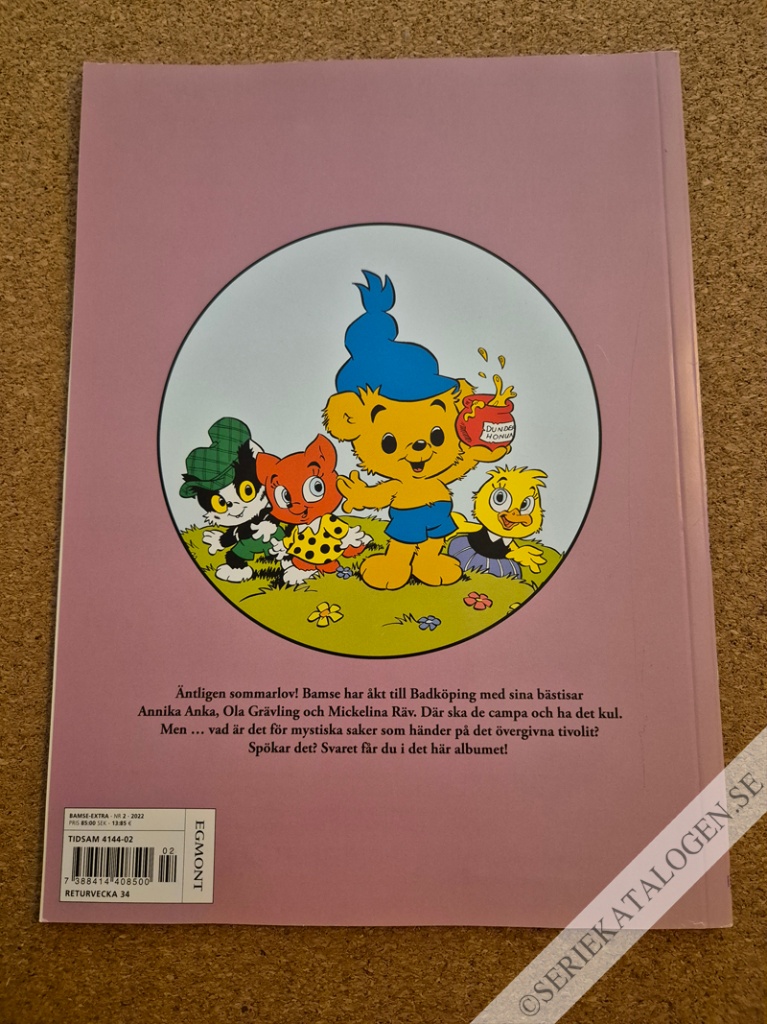 Baksida på Bamses barndom - Tivoli-spöket (2022)