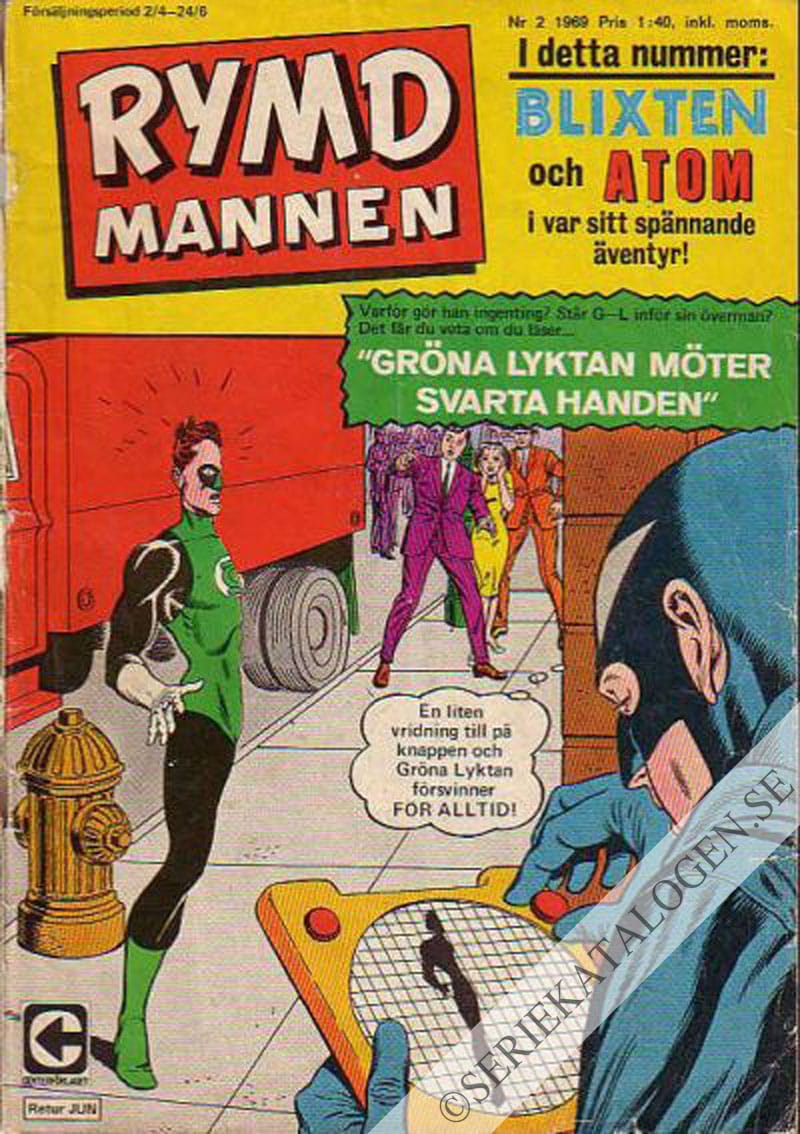 Framsida på Rymdmannen #2 (1969)