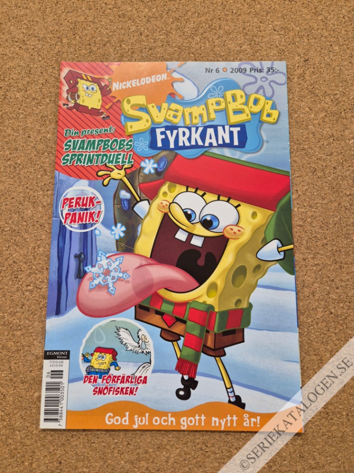Framsida på Svampbob Fyrkant #6 (2009)