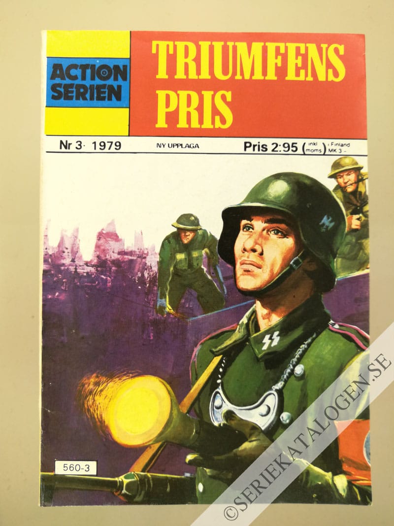 Framsida på Actionserien Triumfens pris (1979)
