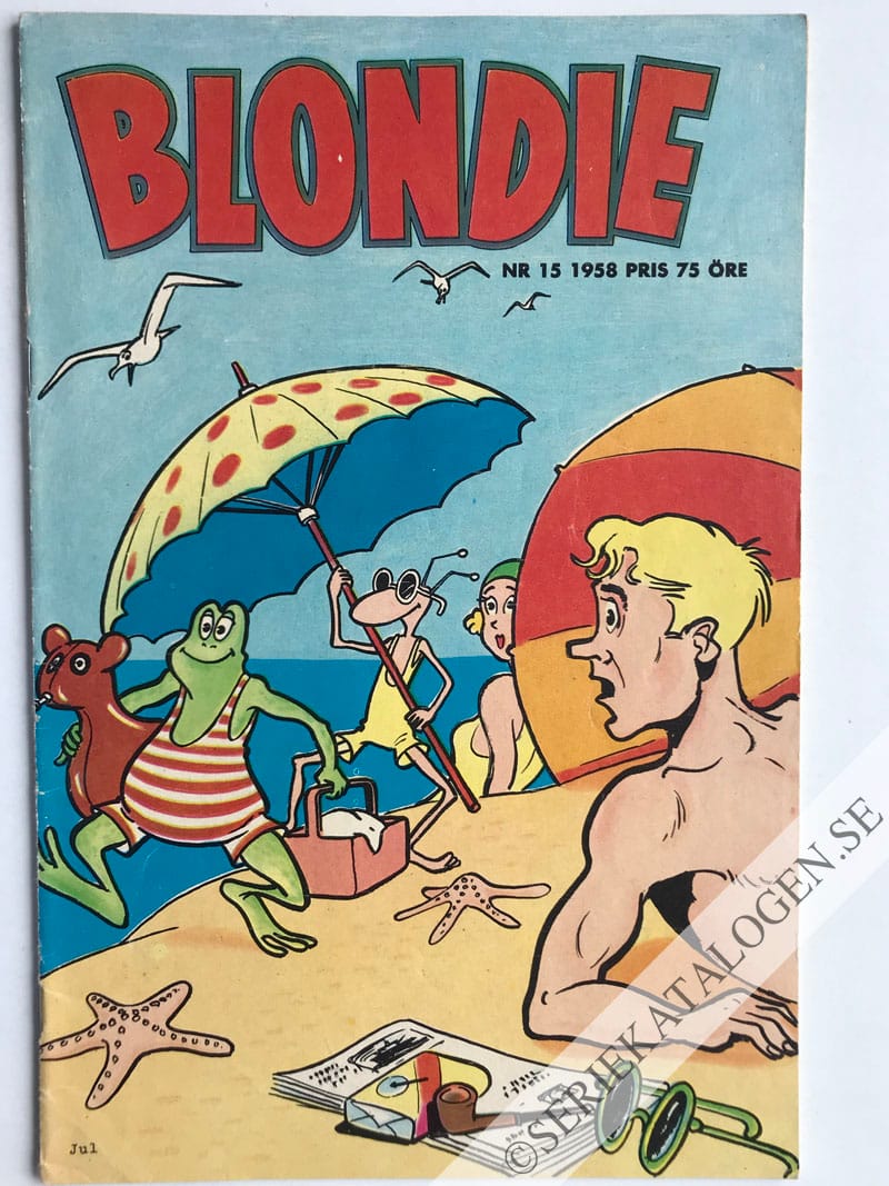 Framsida på Blondie #15 (1958)