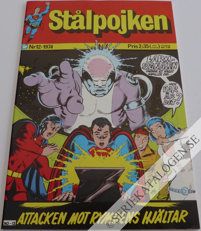 Framsida på Stålpojken #12 (1974)