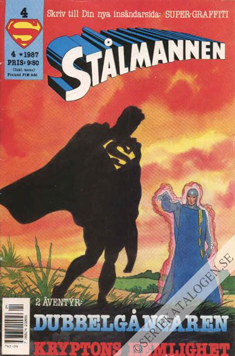 Framsida på Stålmannen #4 (1987)
