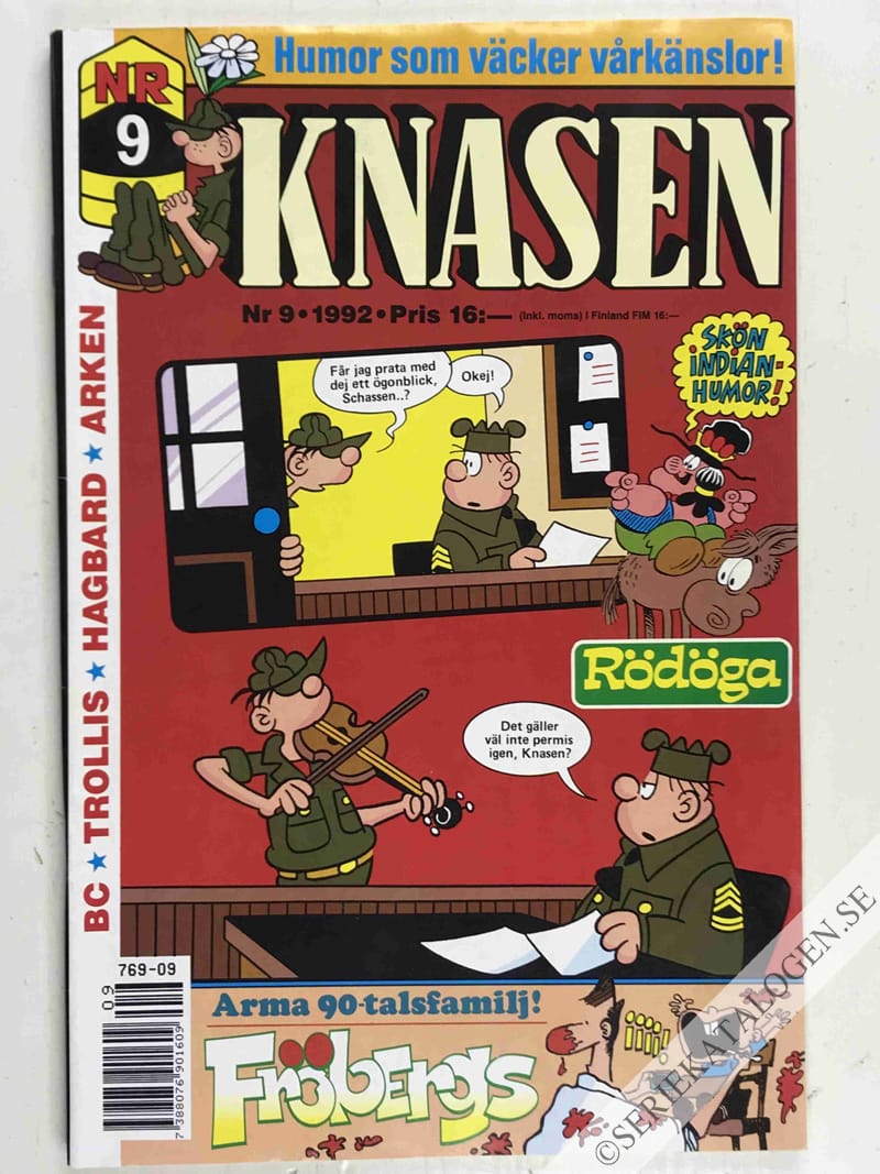 Framsida på Knasen #9 (1992)
