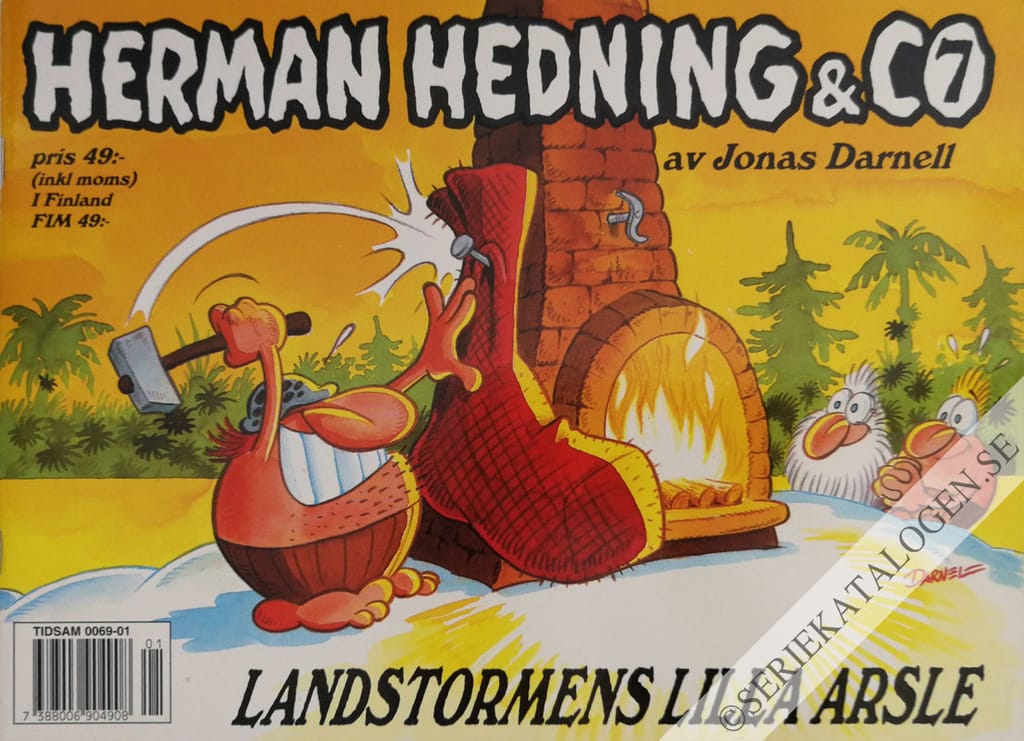 Framsida på Herman Hedning & co Landstormens lilla arsle (1998)