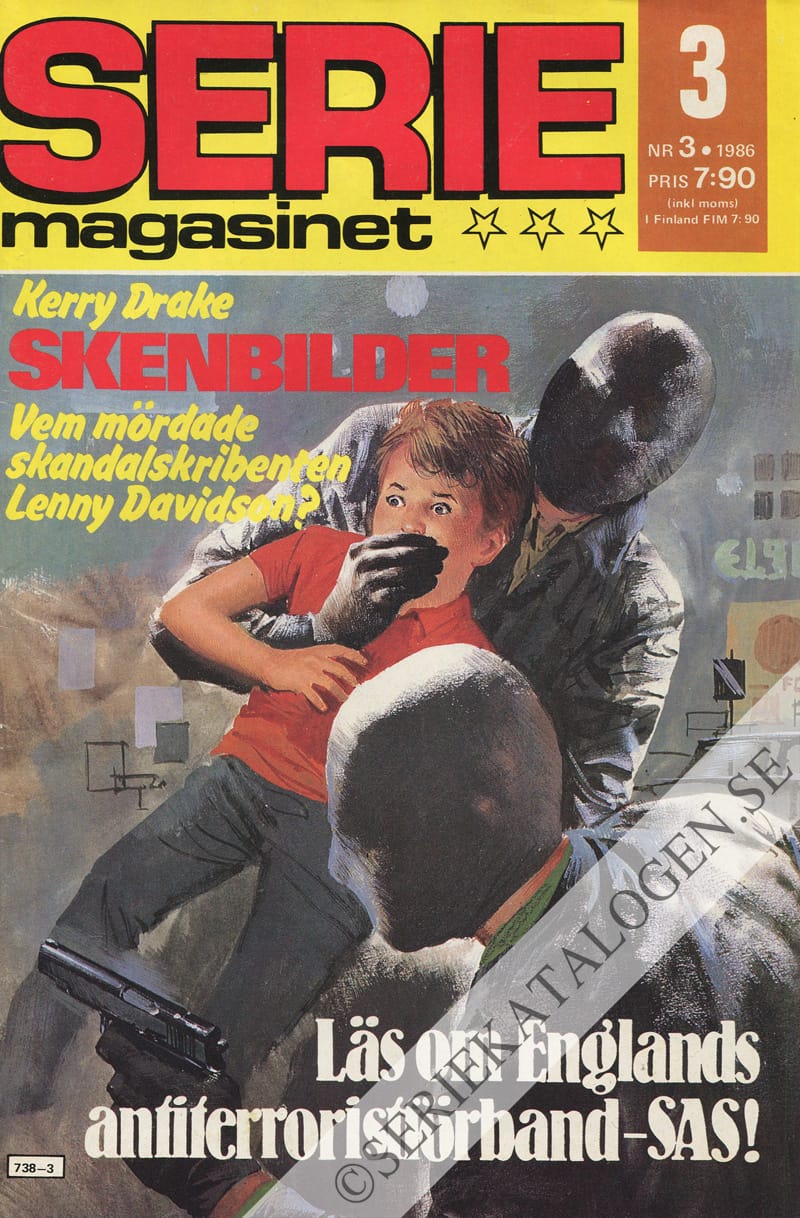 Framsida på Seriemagasinet #3 (1986)