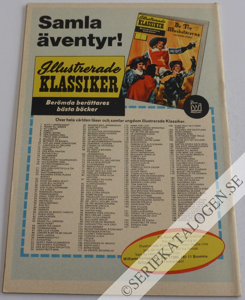 Baksida på Spöket på Canterville (1969)