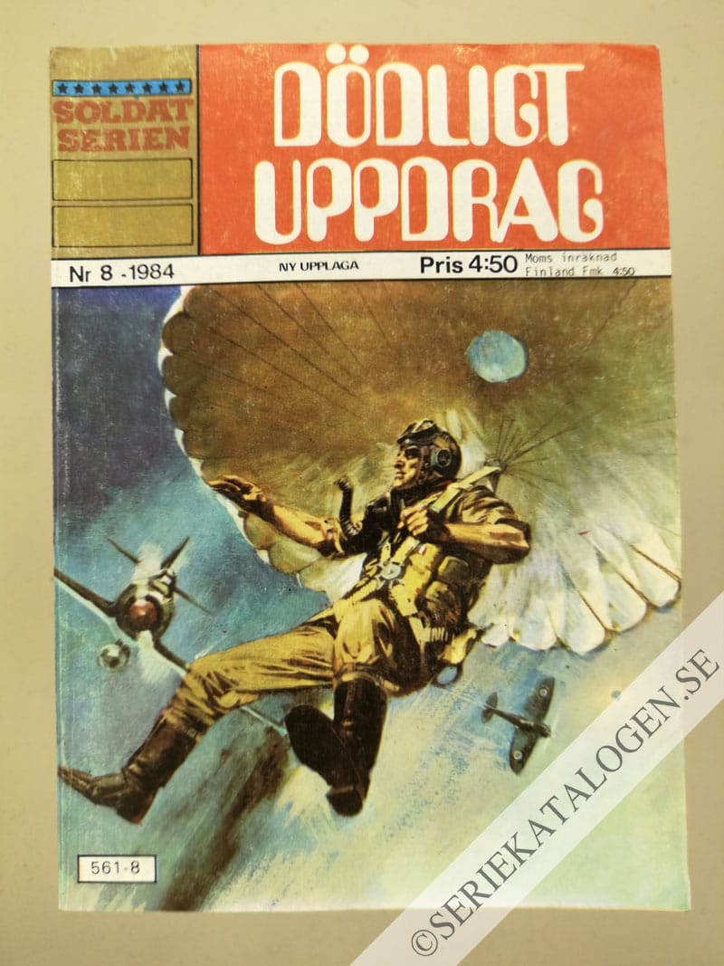 Framsida på Soldatserien #8 - Dödligt uppdrag (1984)