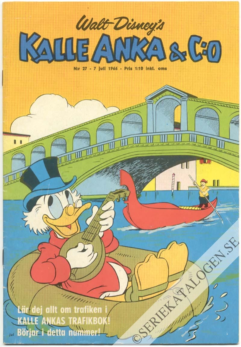 Framsida på Kalle Anka & C:o #27 (1966)