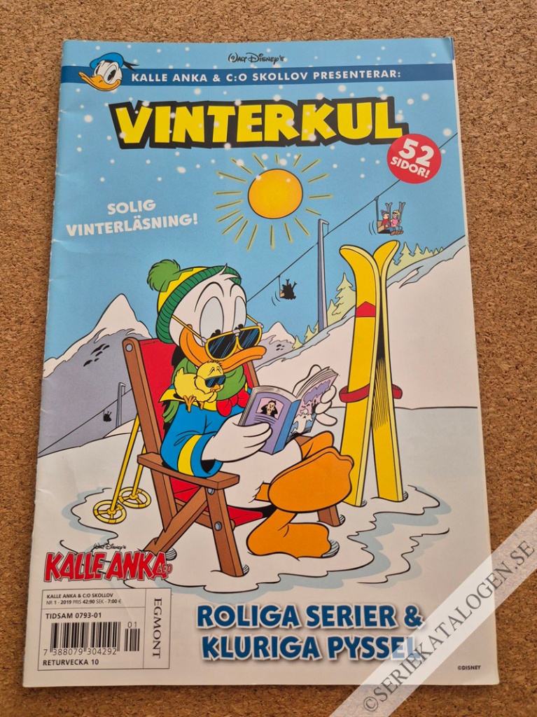 Framsida på Kalle Anka & C:o - Skollov #1 - Kalle Anka & C:o skollov presenterar: Vinterkul (2019)