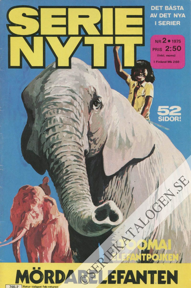 Framsida på Serie-Nytt #2 (1975)