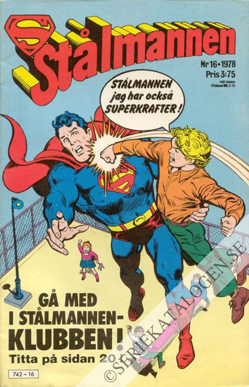 Framsida på Stålmannen #16 (1978)