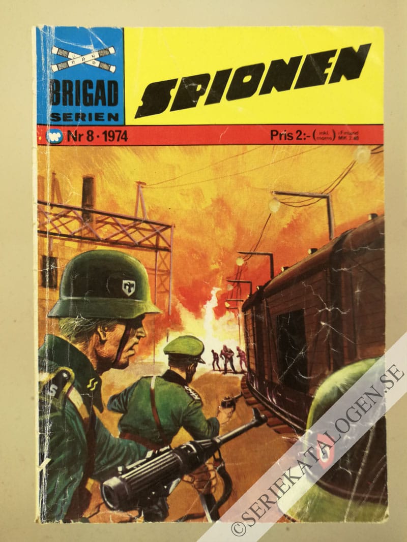Framsida på Brigadserien Spionen (1974)
