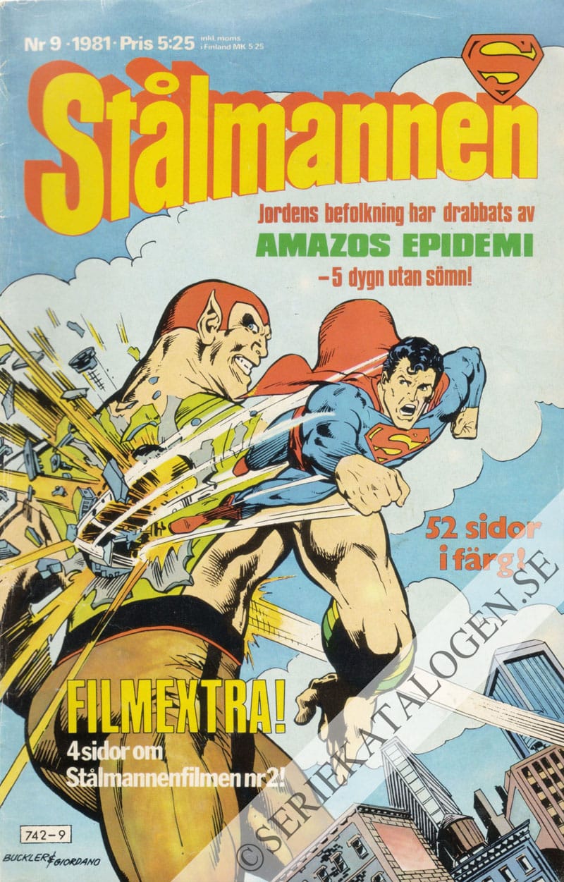 Framsida på Stålmannen #9 (1981)