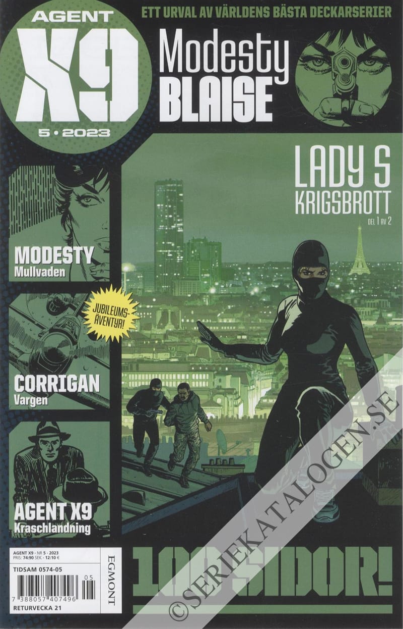 Framsida på Agent X9 #5 (2023)