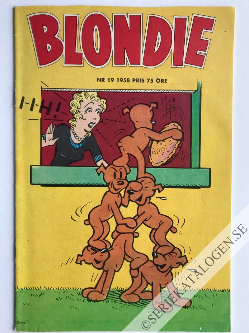 Framsida på Blondie #19 (1958)