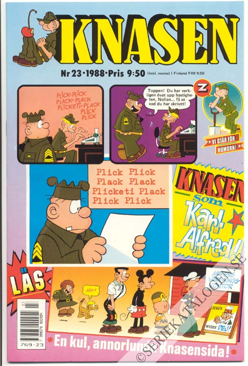 Framsida på Knasen #23 (1988)