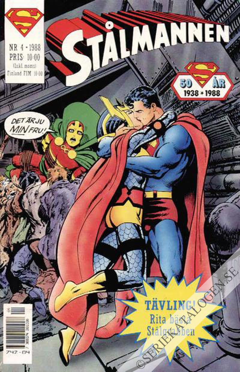 Framsida på Stålmannen #4 (1988)