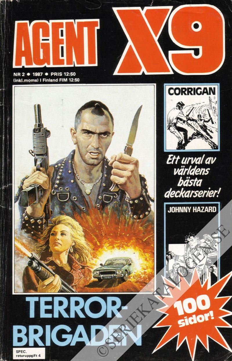 Framsida på Agent X9 #2 (1987)