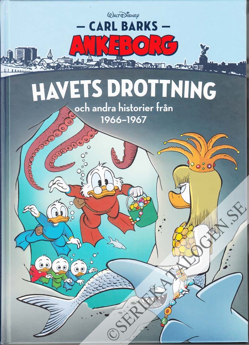 Framsida på Carl Barks Ankeborg Havets drottning och andra historier från 1966-1967 (2018)