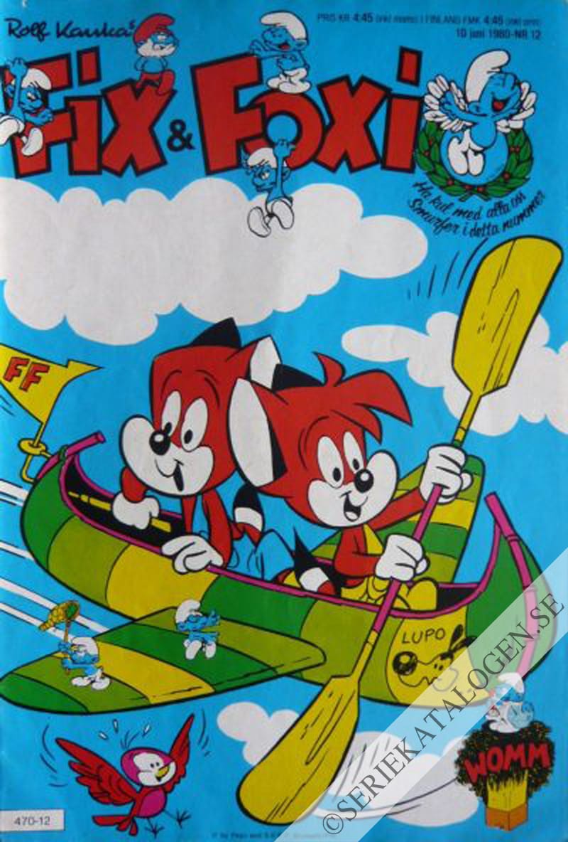 Framsida på Fix och Foxi #12 (1980)