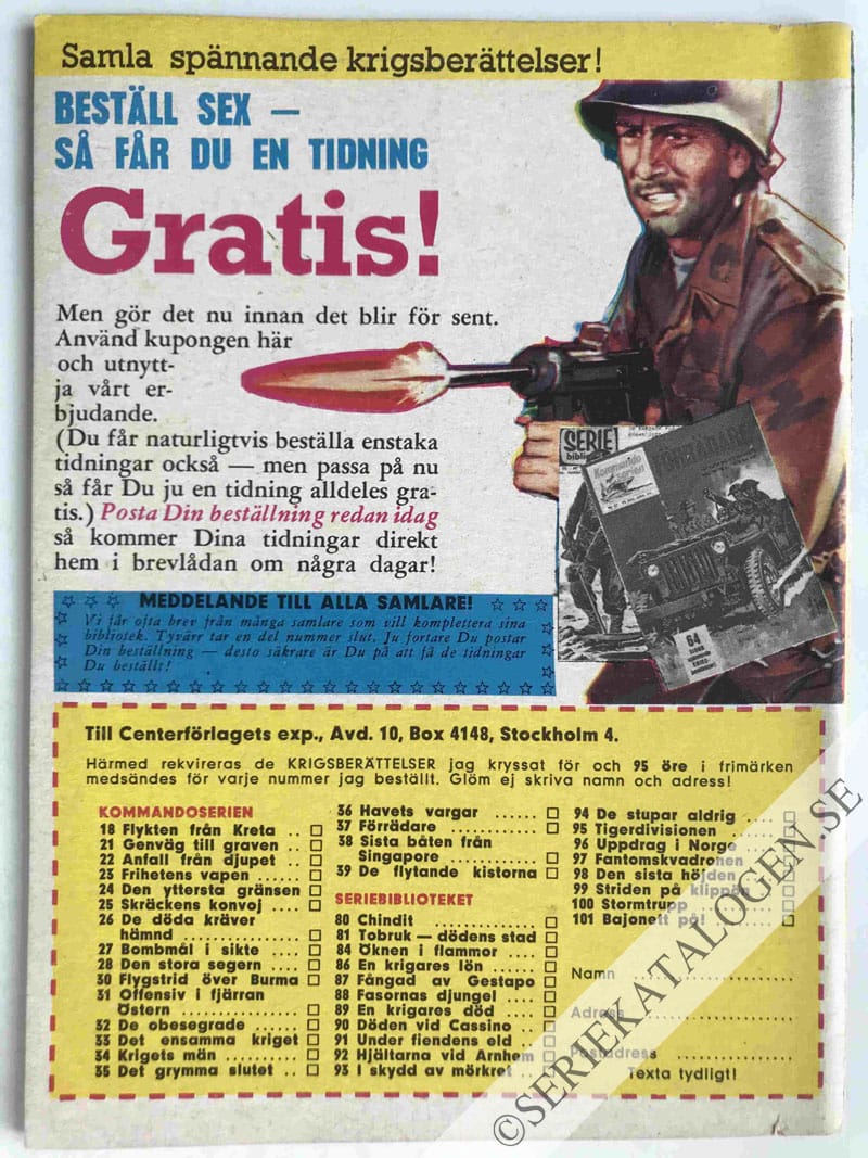 Baksida på Torped om styrbord! (1965)