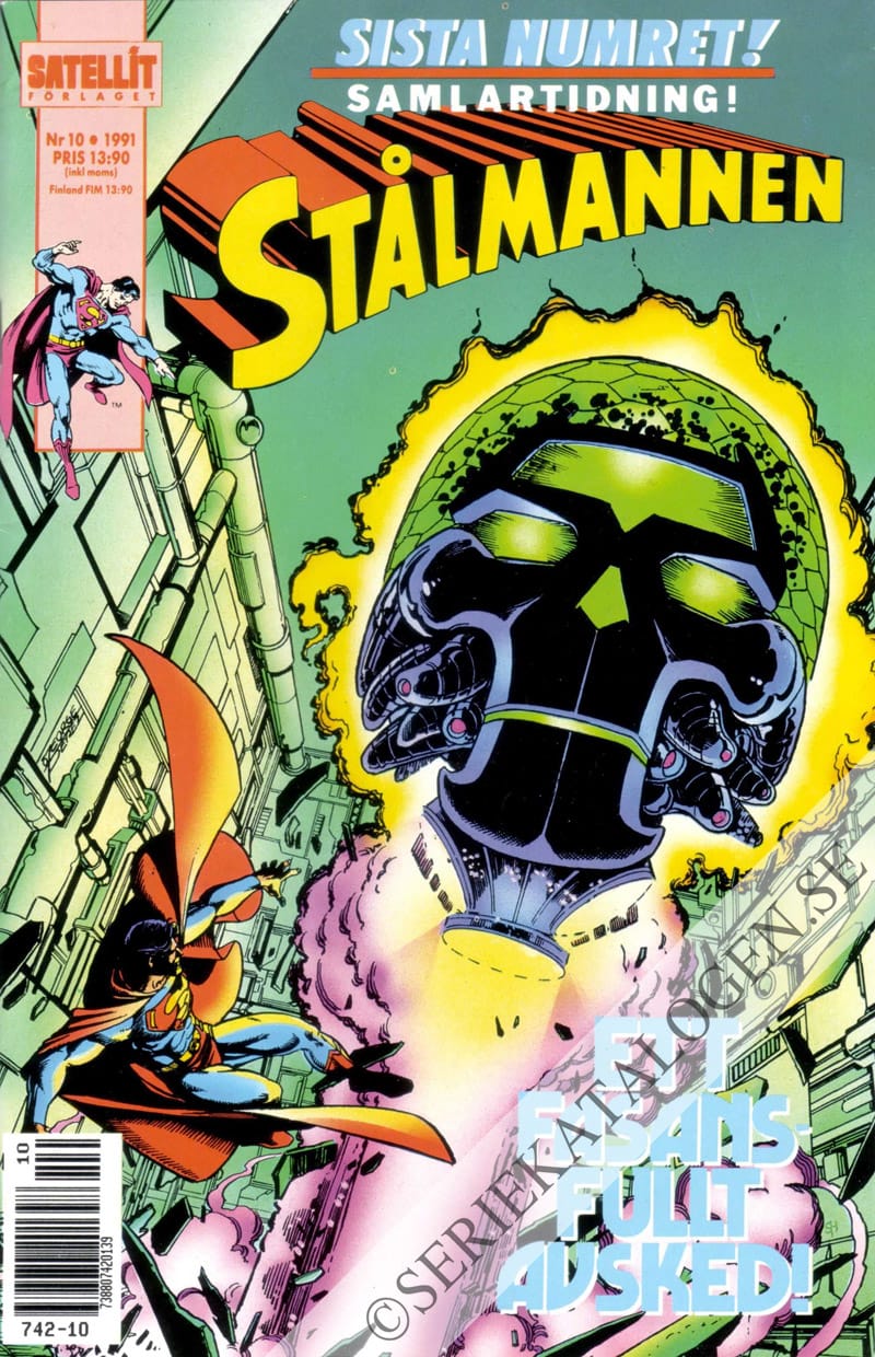 Framsida på Stålmannen #10 (1991)
