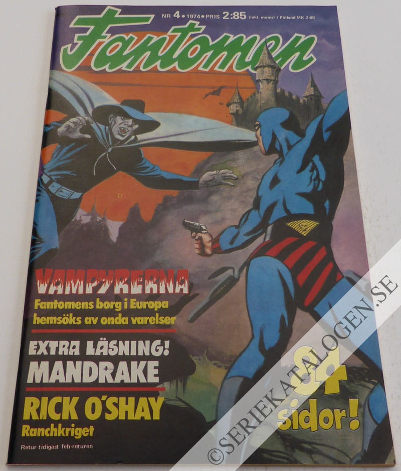 Framsida på Fantomen #4 (1974)
