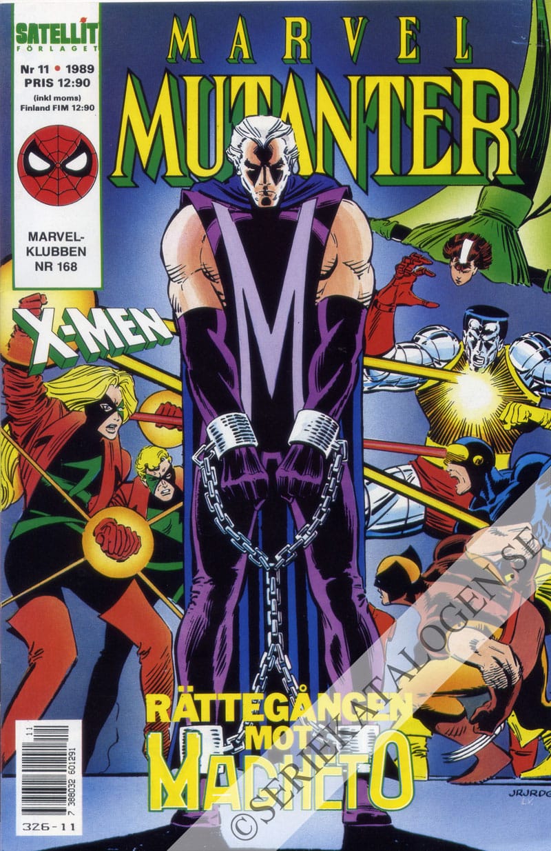 Framsida på Marvel mutanter #11 (1989)