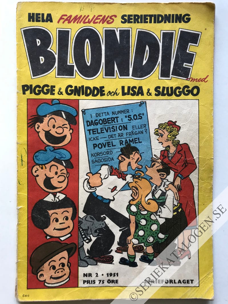 Framsida på Blondie #2 (1951)