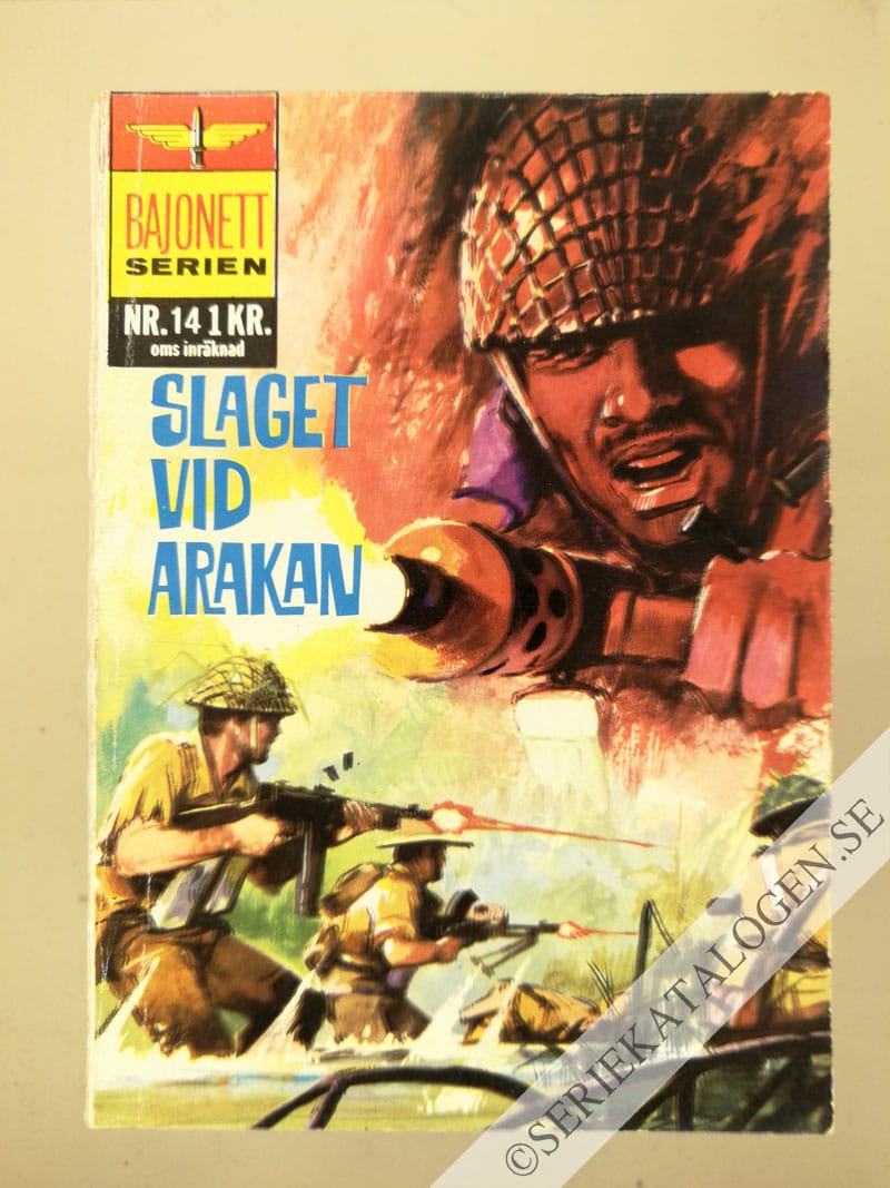 Framsida på Bajonettserien Slaget vid Arakan (1966)