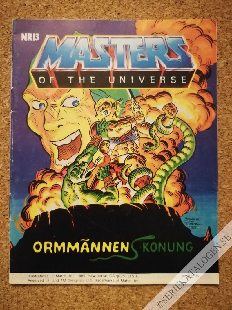 Framsida på Masters of the universe Ormmännens konung (1985)