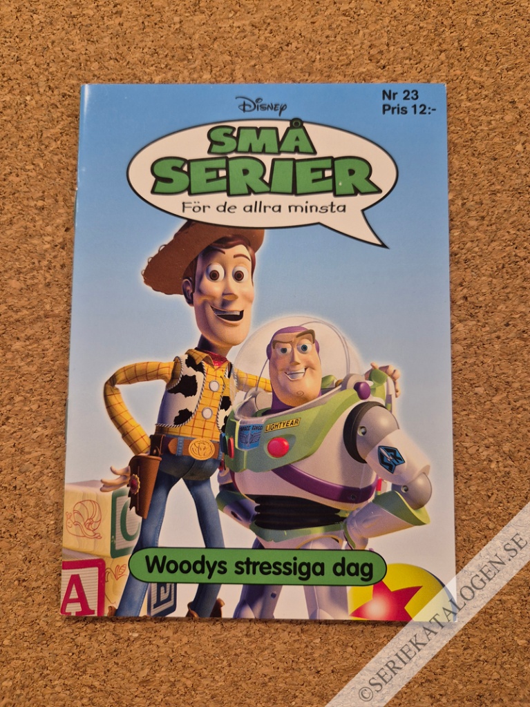 Framsida på Små serier #23 - Woodys stressiga dag (2005)