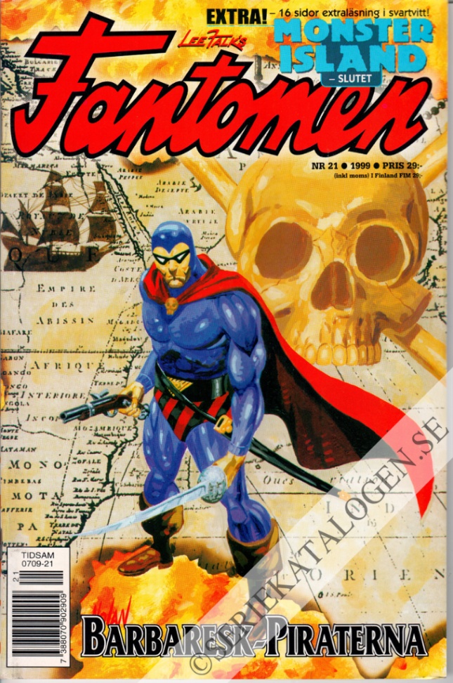 Framsida på Fantomen #21 (1999)