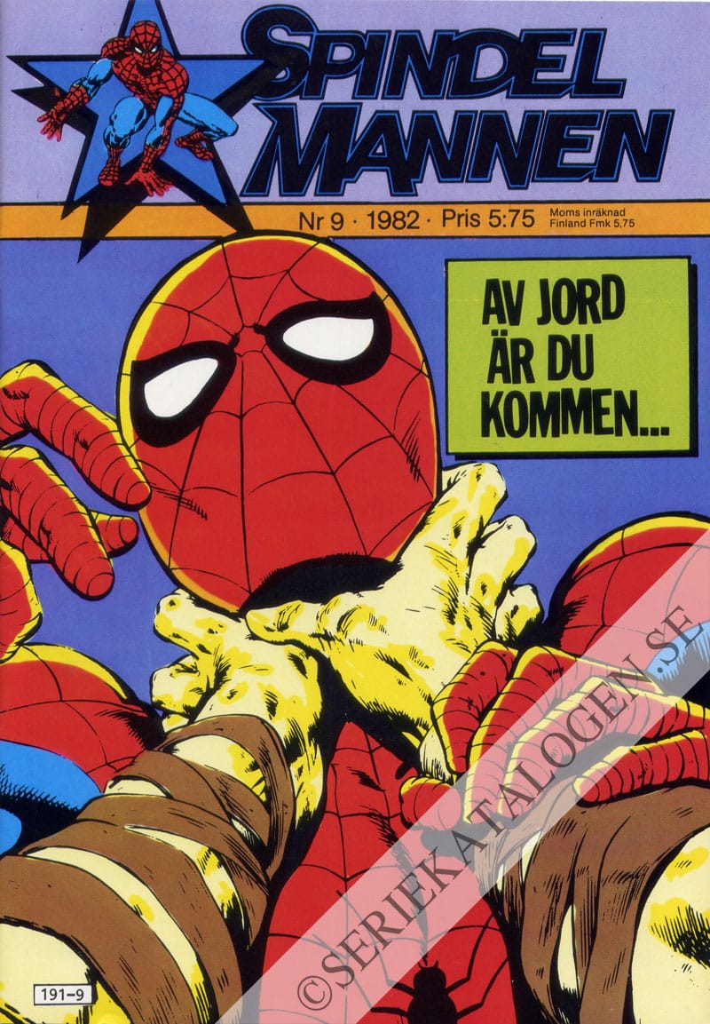 Framsida på Spindelmannen #9 (1982)