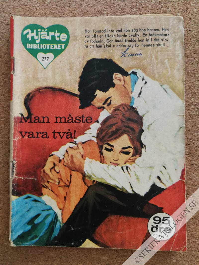 Framsida på Min melodis hjärtebibliotek Man måste vara två! (1965)