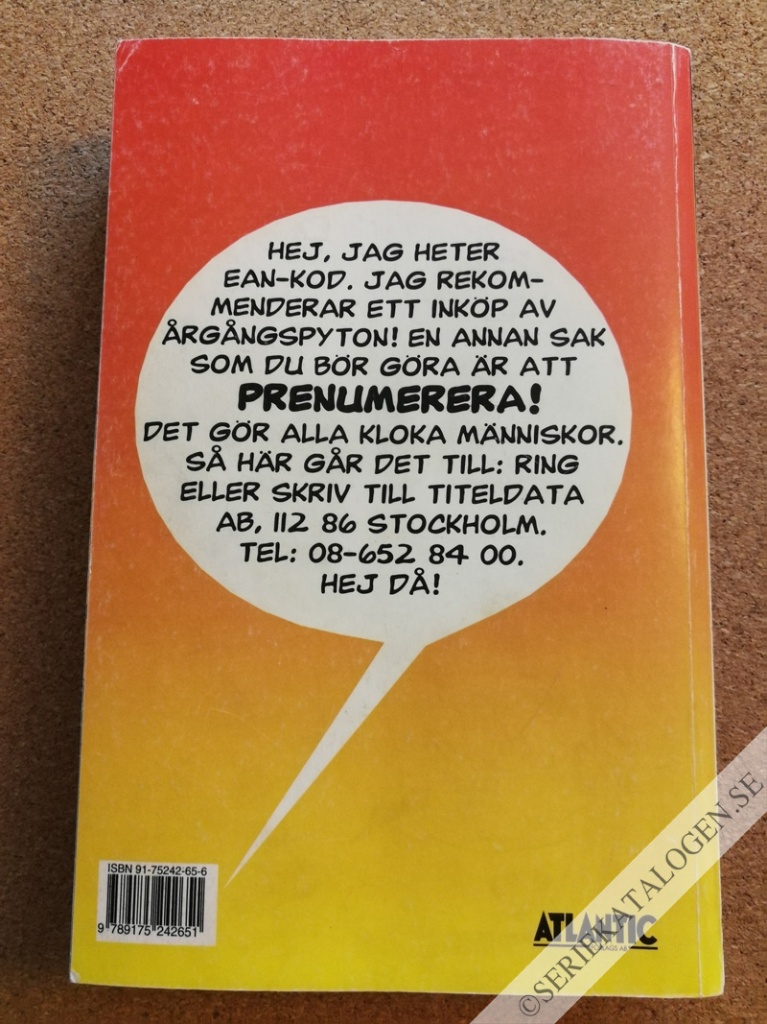 Baksida på Årgång 1994 (1995)