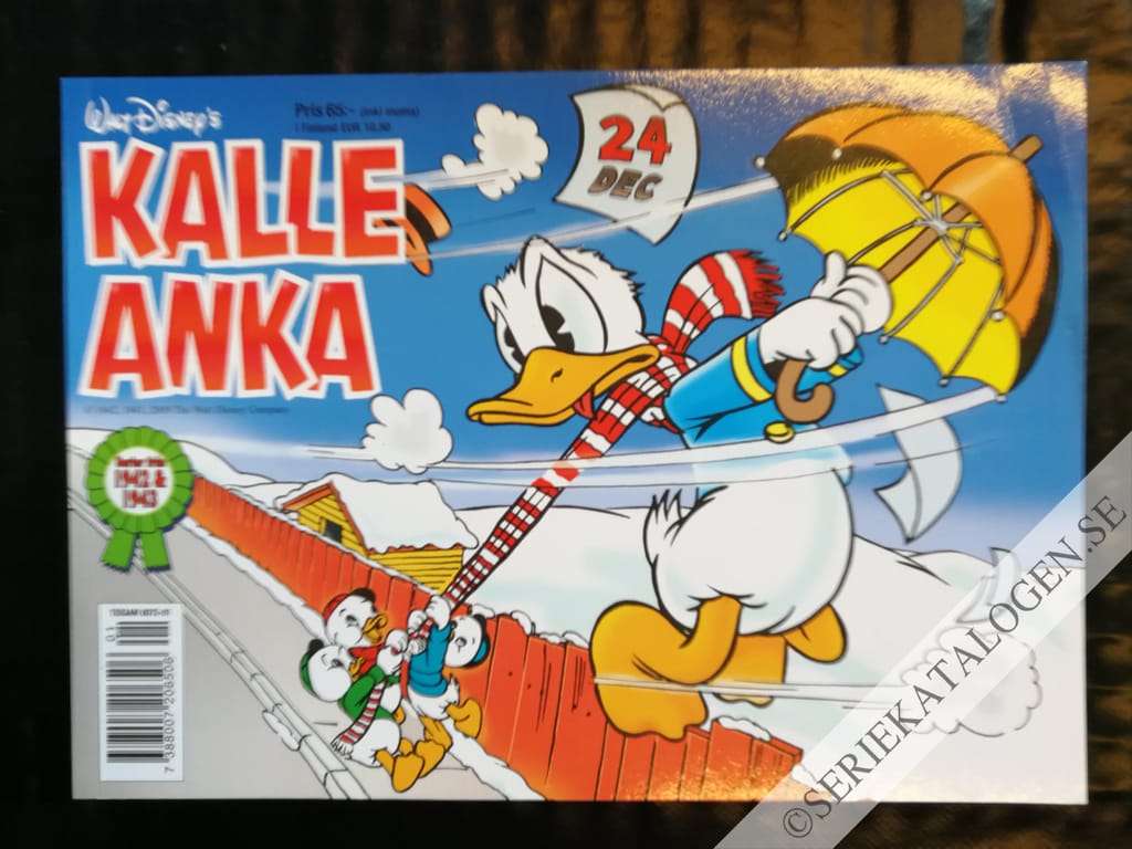 Framsida på Kalle Ankas julbok (2009)