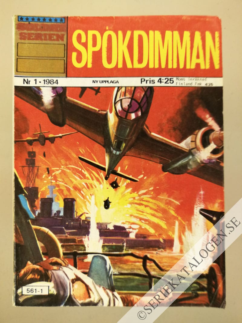 Framsida på Soldatserien #1 - Spökdimman (1984)