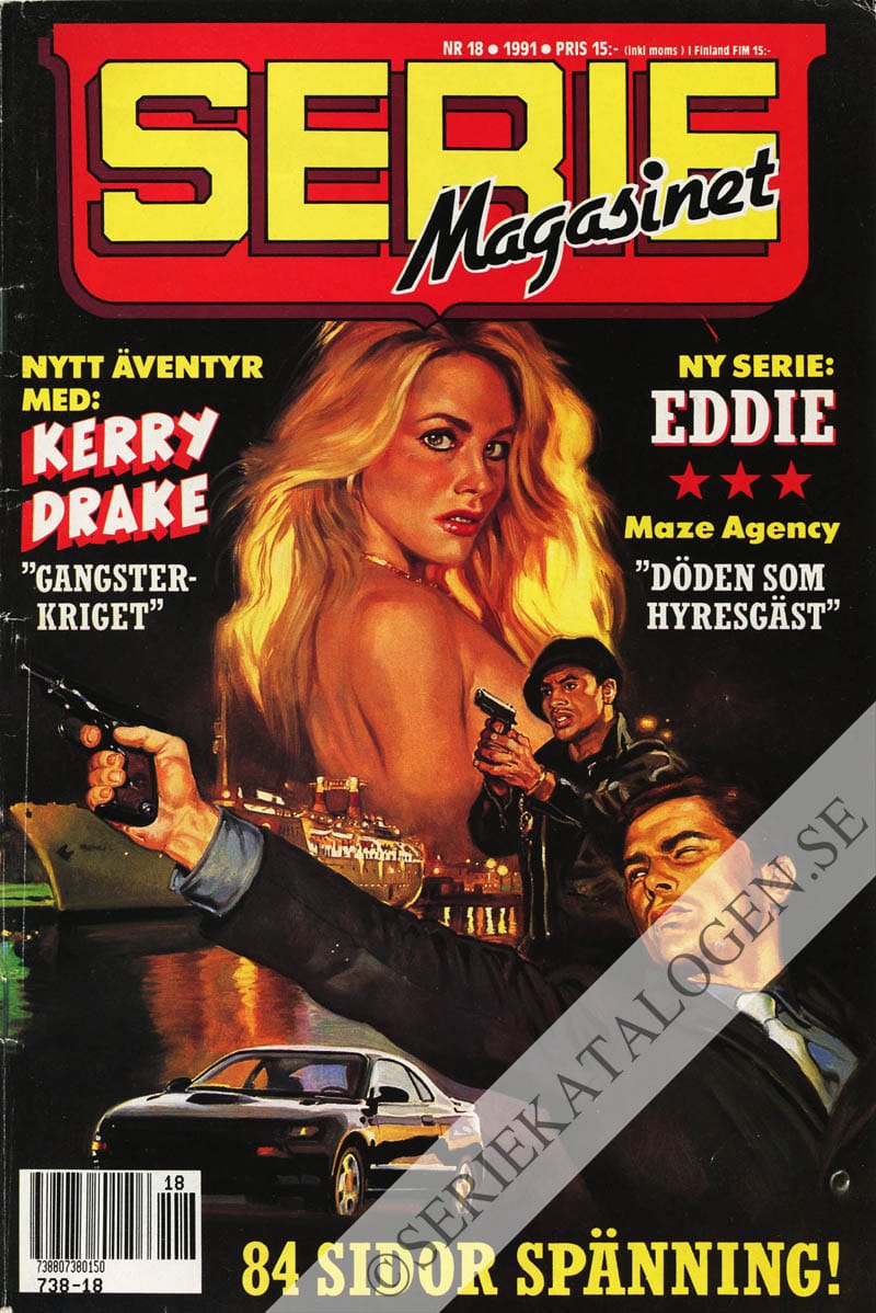 Framsida på Seriemagasinet #18 (1991)