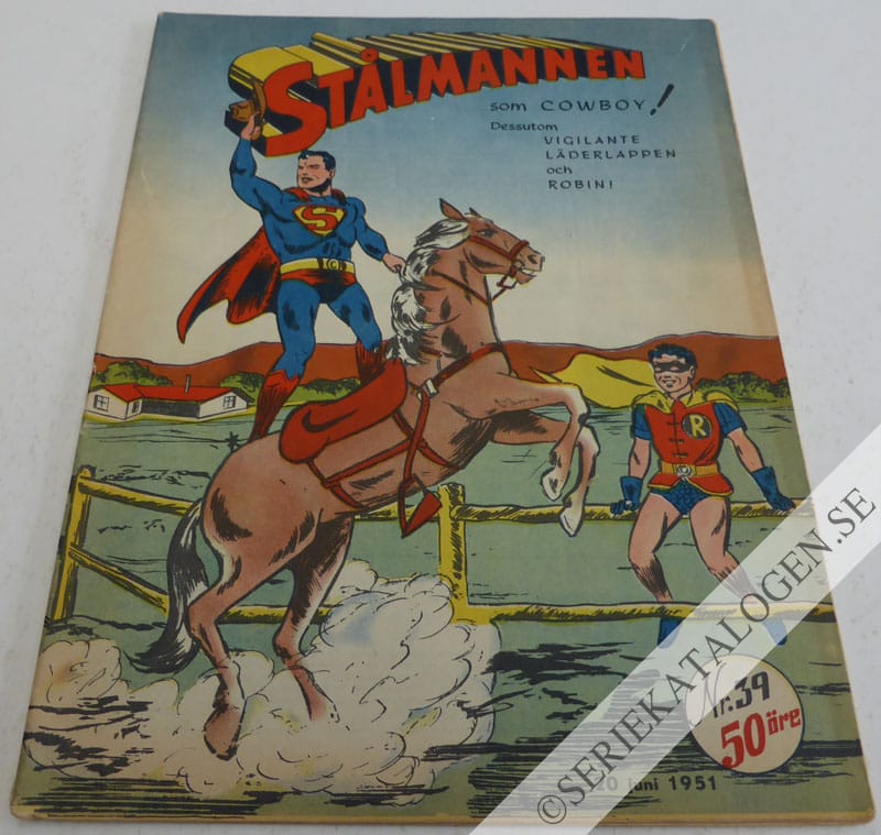 Framsida på Stålmannen #39 (1951)