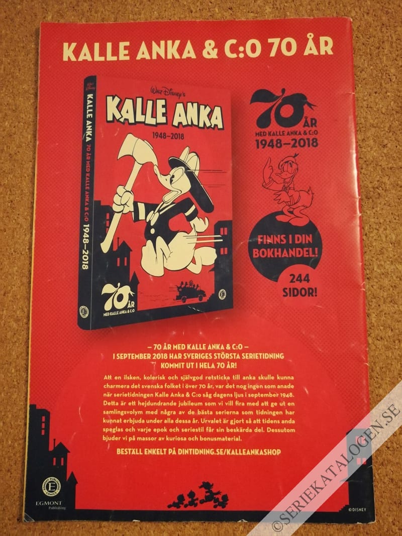 Baksida på Kalle Anka & C:o skollov presenterar: Julkul (2018)